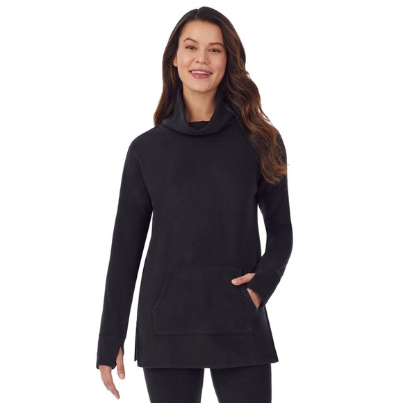 Cuddl Duds Black Fleecewear with Stretch Long Sleeve Tunic size XL - Picture 1 of 9
